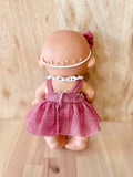 Baby Doll Pepote Glitter Dress and Bow