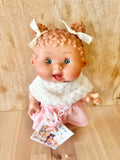 Baby Doll Pepote with Bows and Curly Hair