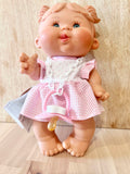 Baby Doll Pepote Piggy Tale with Check Dress