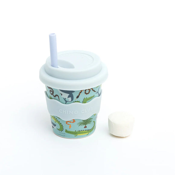 Deadly Animals Babychino Cup 4oz (Comes with a greeny/blue straw)