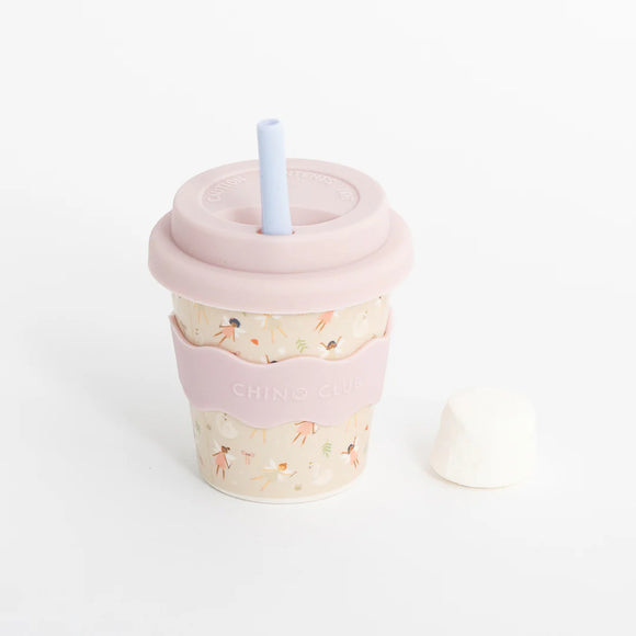 Fairy Babychino Cup 4oz (Comes with a beige coloured straw)