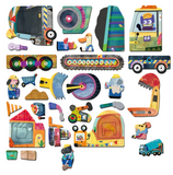 Magnetic Puzzle Box - Trucks