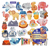 Matching ABC Wooden Puzzle Deluxe