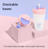 Little Stackers Weighted Straw Sippy Cup Two Pack