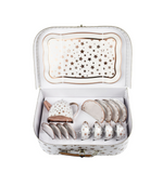 GOLD STAR TIN TEA SET IN SUITCASE