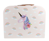 RAINBOW UNICORN TIN TEA MUG SET IN SUITCASE 18PCS