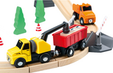 CONSTRUCTION YARD TRAIN SET 35PCS