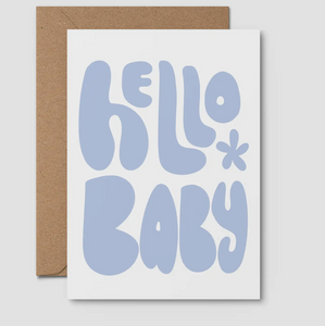 Hello Baby | Cute Greeting Card | Newborn Card