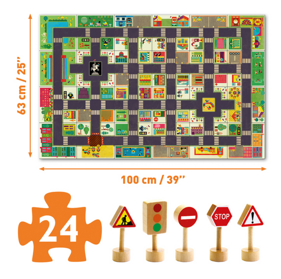 City Road 24pc Giant PopToPlay Puzzle