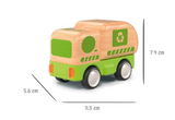 WOODEN FRICTION TRUCK RECYCLING WITH SOUND AND LIGHT