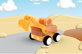 Wooden friction digger with sound and light