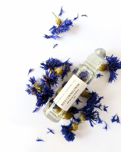 Perfume Blue Cornflower with sweet pea & blackberry roll on 10ml