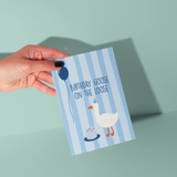 Birthday Goose Greeting Card