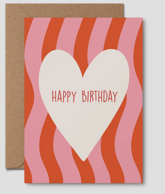 Birthday Heart Greeting Card