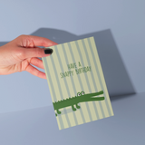 Snappy Birthday Crocodile Greeting Card