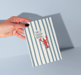 Clawsome Birthday Lobster Greeting Card