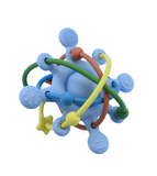 Silicone sensory space rattle teether