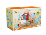 Wooden Ambulance and accessories with sound and light