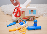 Wooden Ambulance and accessories with sound and light