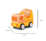 Wooden friction Truck Concrete Mixer with sound and light