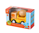 Wooden friction Truck Concrete Mixer with sound and light