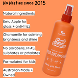 No Nasties Kids Hair Detangling Spray in Mandarin and Grape 250ml