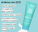 No Nasties Kids Plant Based Kids Hair Gel in Zesty Lime and Fresh Mint 125ml