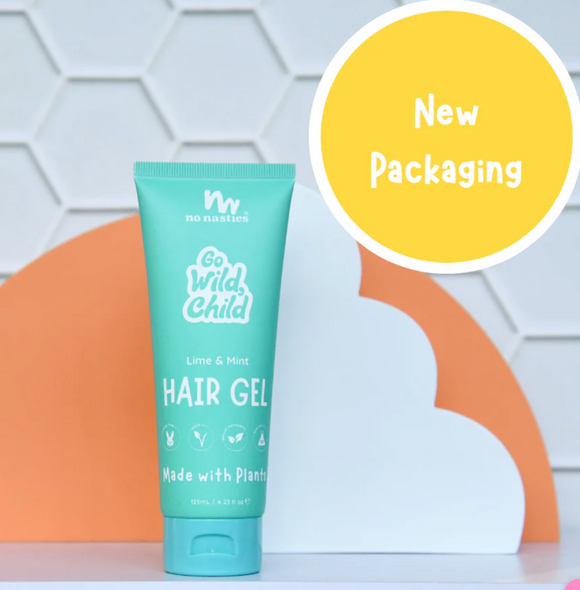 No Nasties Kids Plant Based Kids Hair Gel in Zesty Lime and Fresh Mint 125ml
