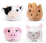 Farm Squishy Plushies (sheep, cow, pig)