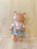 Baby Doll Pepote Original By Nines D'onil (Grey Denim Checkered Dress)
