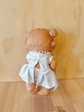 Baby Doll Pepote Original By Nines D'onil (Soft blue dress & piggy buns)