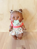 Baby Doll Pepote Original By Nines D'onil (Leafy Dress & curly buns)
