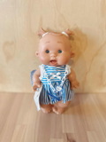 Baby Doll Pepote Original By Nines D'onil (Blue strip dress with piggy tails)