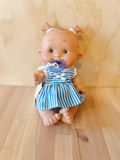 Baby Doll Pepote Original By Nines D'onil (Blue strip dress with piggy tails)