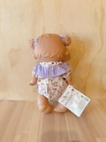 Baby Doll Pepote Original By Nines D'onil (Purple floral dress & curly buns)