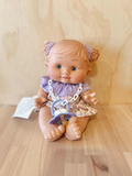 Baby Doll Pepote Original By Nines D'onil (Purple floral dress & curly buns)