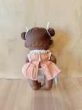 Baby Doll Pepote Original By Nines D'onil (orange peachy dress & curly buns)