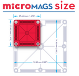 MAGNA-TILES - MICROMAGS TRAVEL SET - 26 PIECE SET