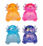 Axolotl Glitter Smooshos Super Squeeze