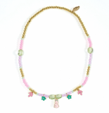 Camelia Beaded Charm Necklace