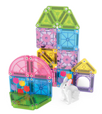 MAGNA-TILES - microMAGS - Spring Garden 24-Piece Travel Set