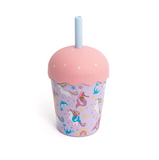 Mermaids and Unicorns Mini Smoothie Cup & Straw 200ml
