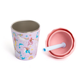 Mermaids and Unicorns Mini Smoothie Cup & Straw 200ml
