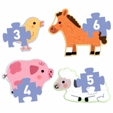 Djeco At the Farm Progressive Puzzle
