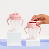 Little Stackers Weighted Straw Sippy Cup Two Pack