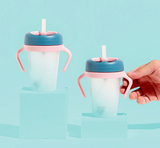 Little Stackers Weighted Straw Sippy Cup Two Pack