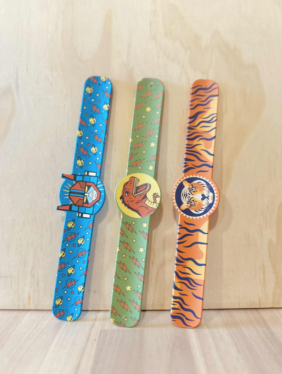 Robots, Dinos & Tigers Snap Bracelets