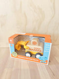 Wooden friction digger with sound and light