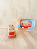 Wooden friction fire truck with sound & light