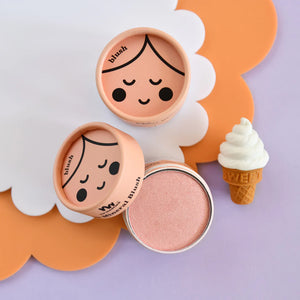 Peach Blush Eco Natural Kids Makeup Pressed Powder